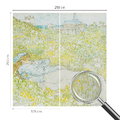 Papel de parede para criança com estampa Relaxamento de primavera para quarto infantil