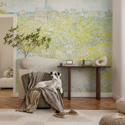 Papel de parede para criança com estampa Relaxamento de primavera para quarto infantil