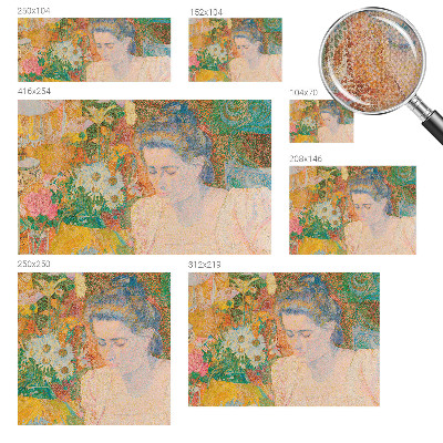 Papel de parede autocolante Retrato floral