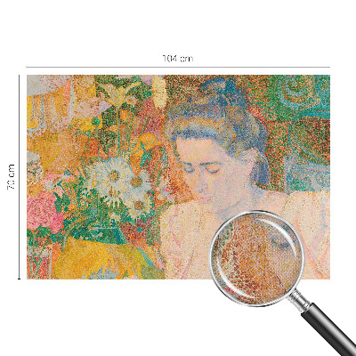 Papel de parede autocolante com padrão floral em formato retrato