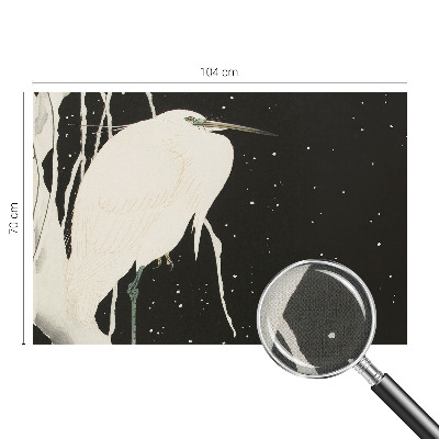 Autocolante de parede fotográfico com estampa de pássaro de inverno