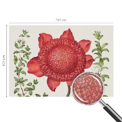 Papel de parede autocolante para sala com padrão floral elegante