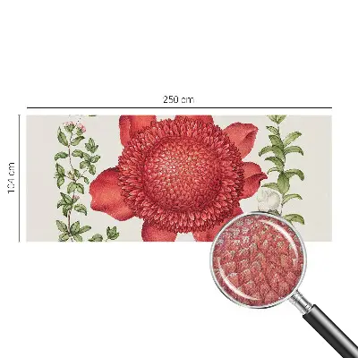 Papel de parede autocolante para sala com padrão floral elegante