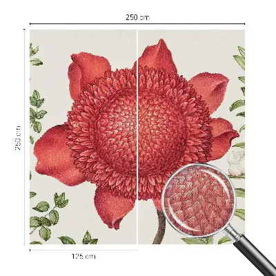 Papel de parede autocolante para sala com padrão floral elegante