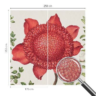 Papel de parede autocolante para sala Elegância floral