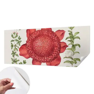Papel de parede autocolante para sala com padrão floral elegante