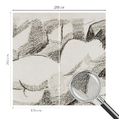 Papel de parede 3D com estampa de uma figura deitada