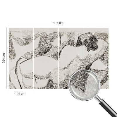 Papel de parede 3D Uma figura deitada