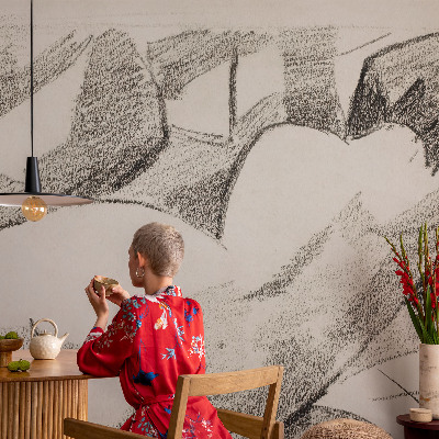 Papel de parede 3D Uma figura deitada