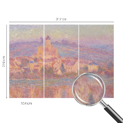 Papel de parede para criança com estampa de uma cidade encantadora
