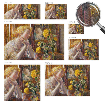 Papel de parede infantil Mulher com rosas