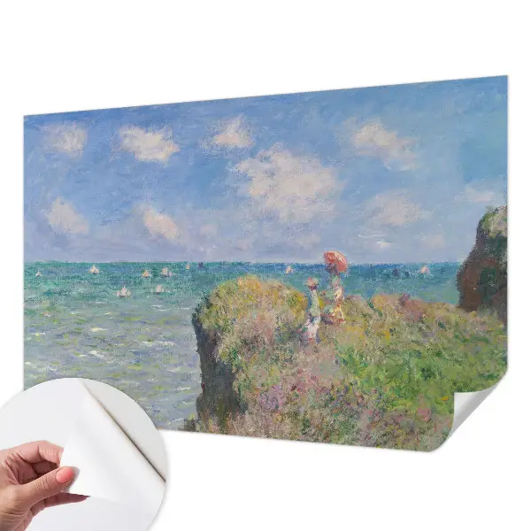 Papel de parede autocolante para sala com estampa de paisagem tranquila