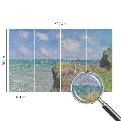 Papel de parede autocolante para sala com estampa de paisagem tranquila