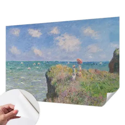 Papel de parede autocolante para sala com estampa de paisagem tranquila