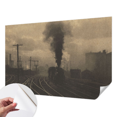 Autocolante de parede fotográfico com motivo de paisagem industrial