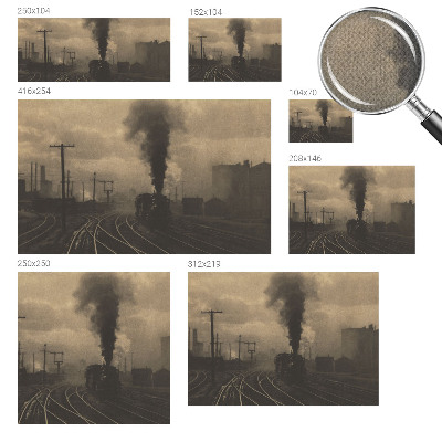 Autocolante de parede fotográfico com motivo de paisagem industrial
