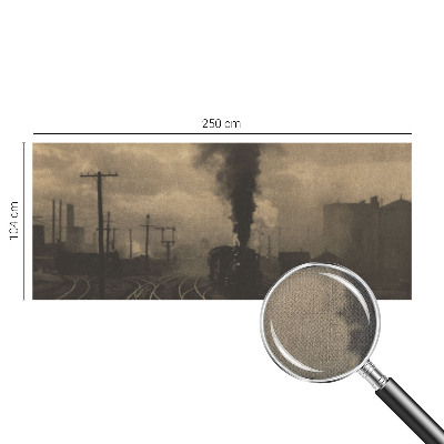 Autocolante de parede fotográfico com motivo de paisagem industrial
