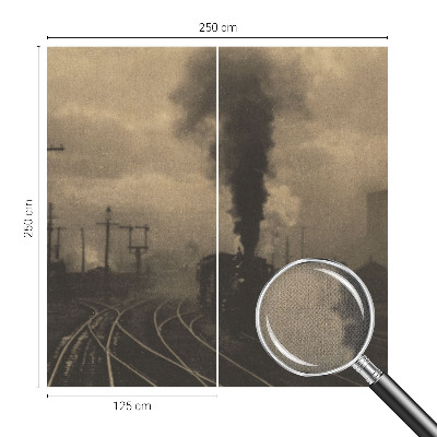 Autocolante de parede fotográfico com motivo de paisagem industrial