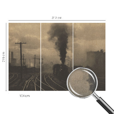 Autocolante de parede fotográfico com motivo de paisagem industrial