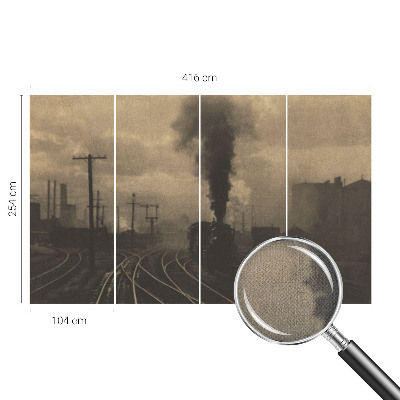 Autocolante de parede fotográfico com motivo de paisagem industrial