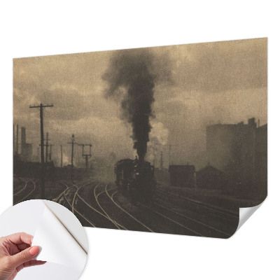 Autocolante de parede fotográfico com motivo de paisagem industrial