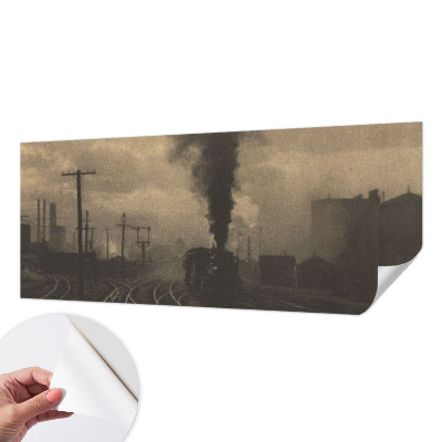 Autocolante de parede fotográfico com motivo de paisagem industrial