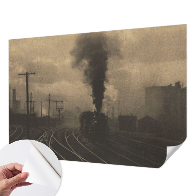 Autocolante de parede fotográfico com motivo de paisagem industrial