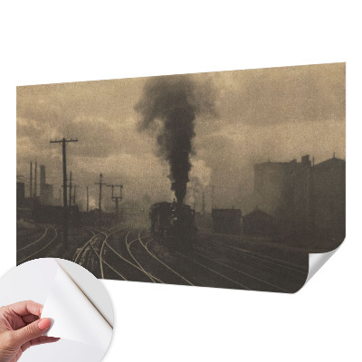 Autocolante de parede fotográfico com motivo de paisagem industrial