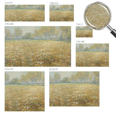 Papel de parede autocolante para quarto Campo florido