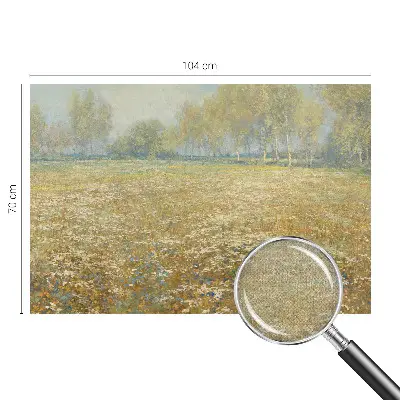 Papel de parede autocolante para quarto com estampa de campo florido