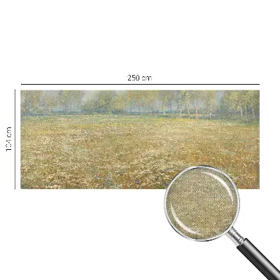 Papel de parede autocolante para quarto com estampa de campo florido