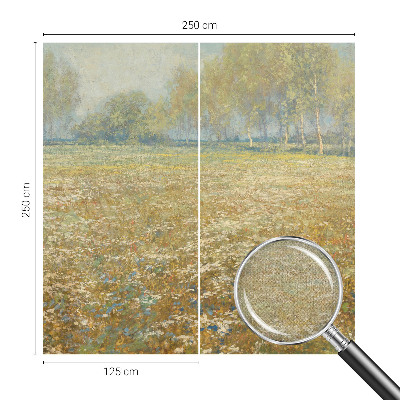 Papel de parede autocolante para quarto Campo florido