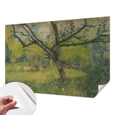 Papel de parede autocolante com paisagem verde