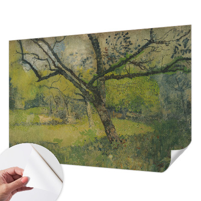 Papel de parede autocolante com paisagem verde