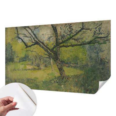 Papel de parede autocolante com paisagem verde