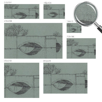 Papel de parede para criança com estampa de ponte em arco