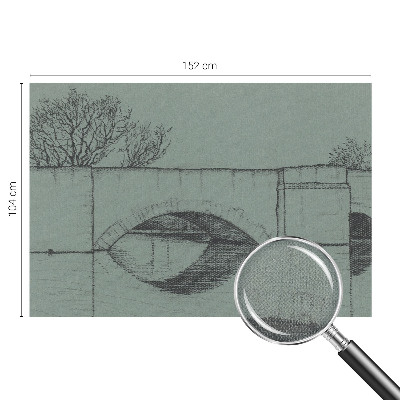 Papel de parede para criança com estampa de ponte em arco