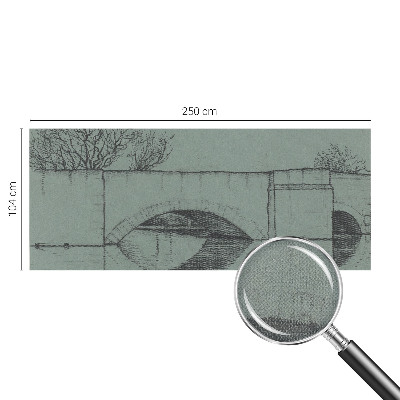Papel de parede para criança com estampa de ponte em arco