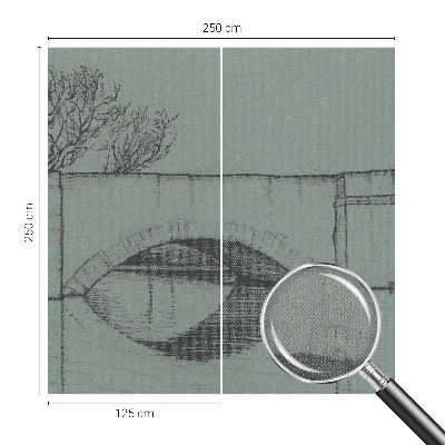 Papel de parede para criança com estampa de ponte em arco