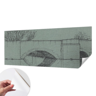 Papel de parede para criança com estampa de ponte em arco