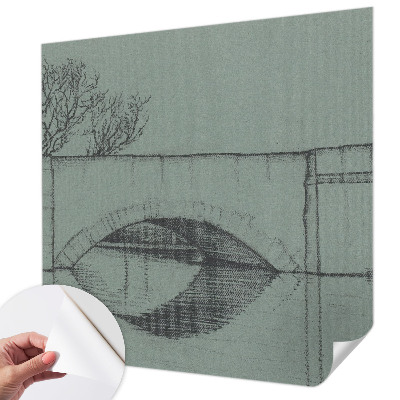 Papel de parede para criança com estampa de ponte em arco