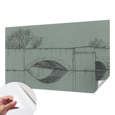 Papel de parede para criança com estampa de ponte em arco