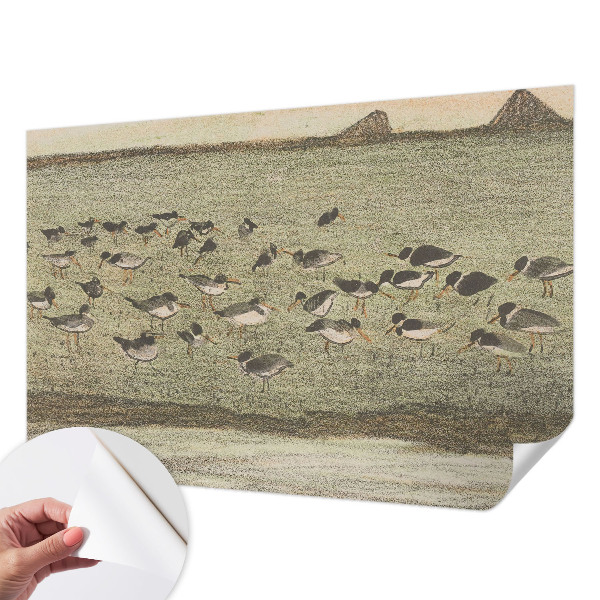 Papel de parede 3D com estampa 'Paz do pássaro'