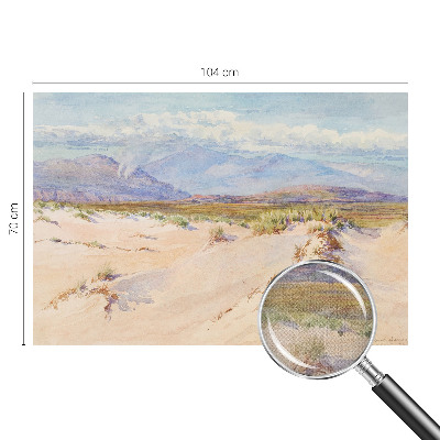 Papel de parede autocolante para quarto com estampa de paisagem desértica