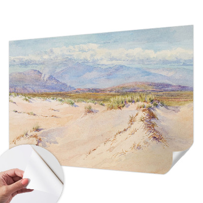 Papel de parede autocolante para quarto com estampa de paisagem desértica