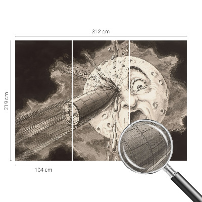 Papel de parede 3D com estampa Colisão Cósmica