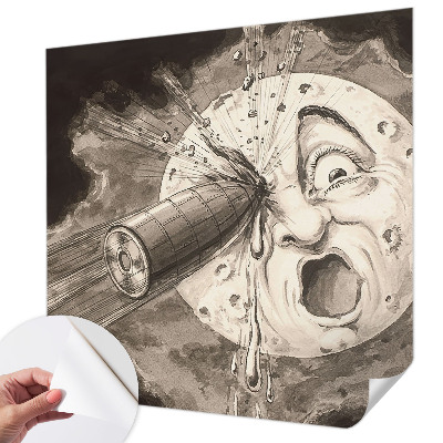 Papel de parede 3D com estampa Colisão Cósmica