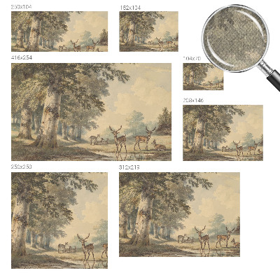 Papel de parede autocolante para sala Paz da floresta