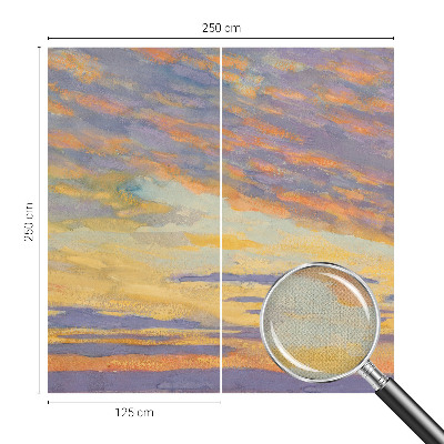 Papel de parede autocolante para quarto Céu pastel
