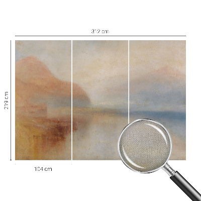 Autocolante de parede fotográfico com uma paisagem etérea